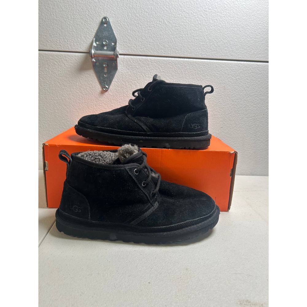 UGG Neumel Chukka Boots Black Suede Size 9 #3132